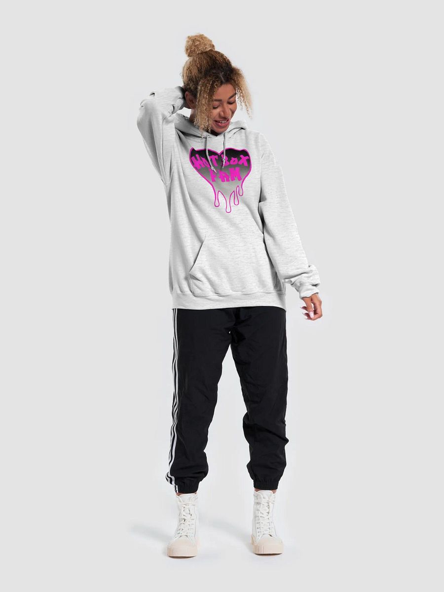 HOT BOX FAM PINK & BLACK OMBRE LOGO HOODIE product image (51)