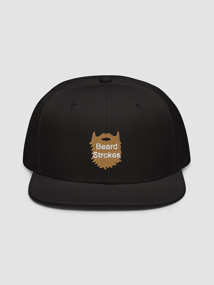 Beard Strokes Snapback Cap Hat (Brown Beard) product image (2)