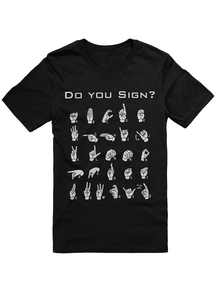 ASL Alphabet Tee – Learn to Sign with Able Lingo product image (1)