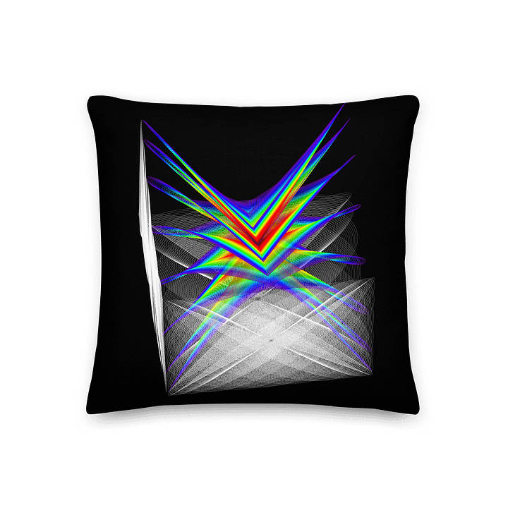 Cubed Oscillations - Lissajous Figures Mathematical Art Pillow product image (1)
