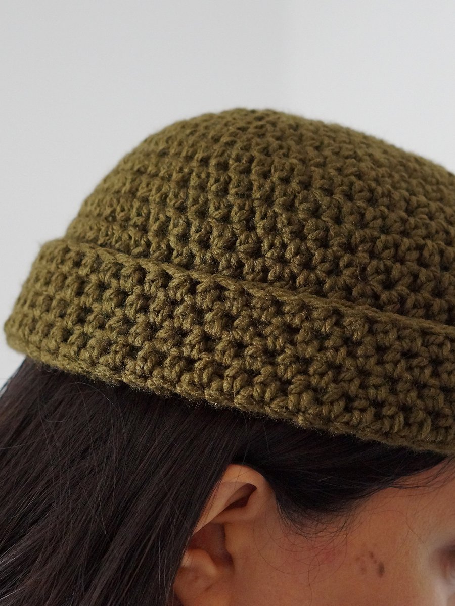 Fisherman beanie half double crochet pdf pattern product image (7)