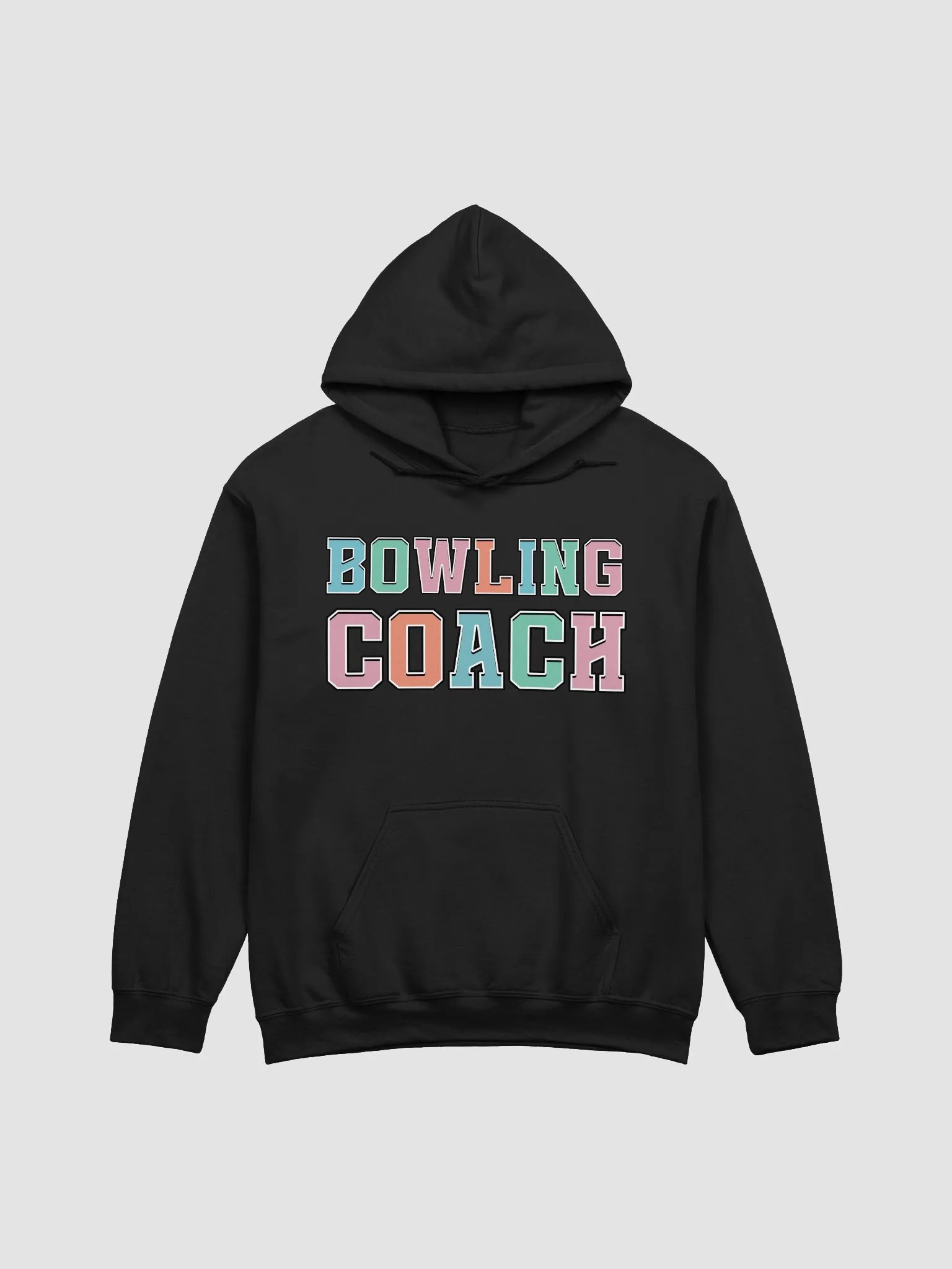 Bowling Coach Bold Hoodie product image (1)