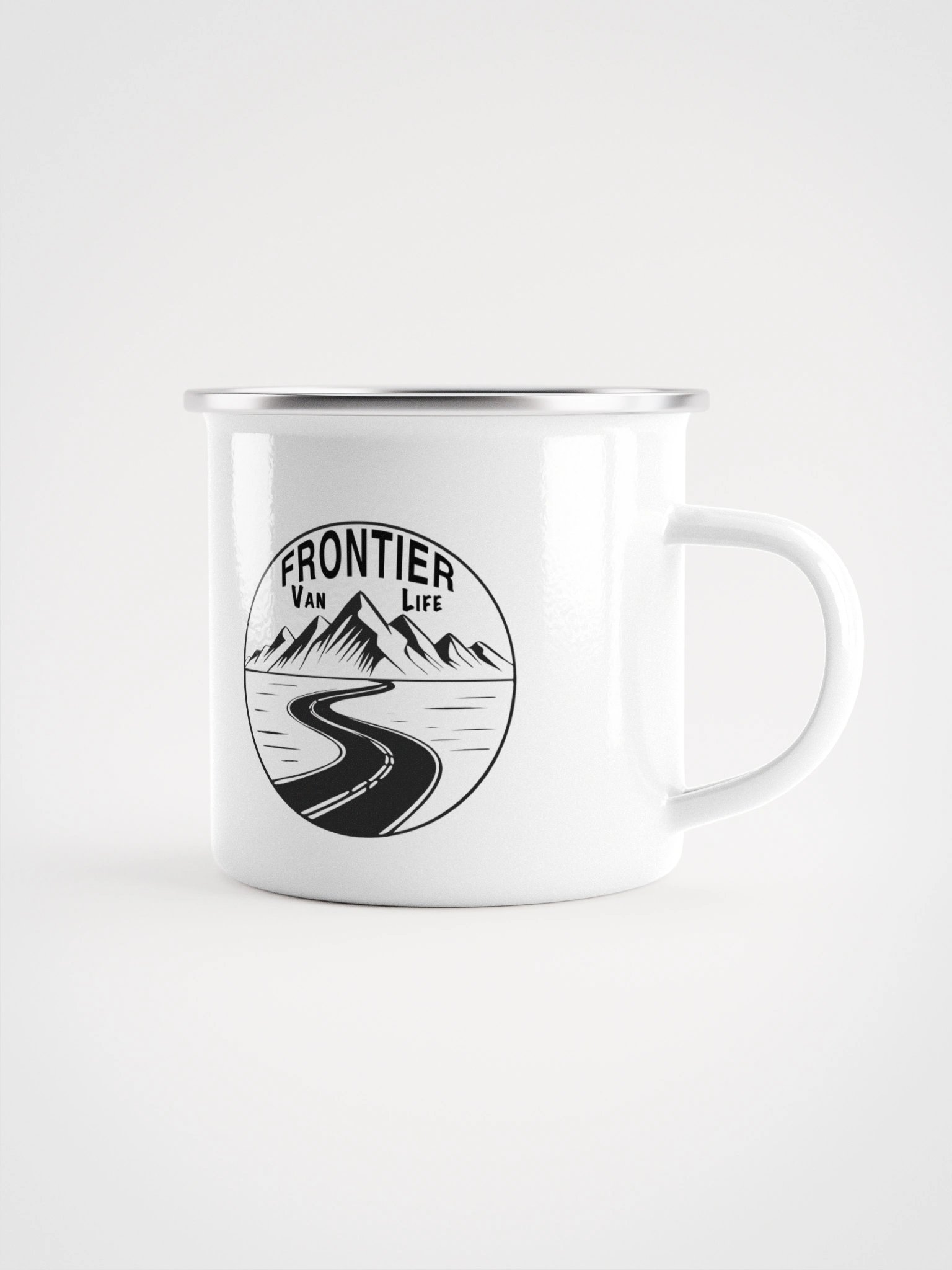 Frontier Van Life Enamel Mug product image (1)