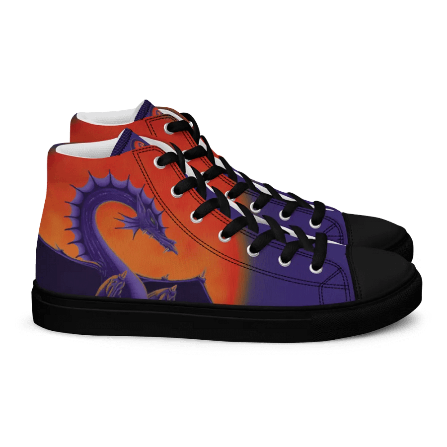 Dragon Sunburst High Top Canvas Shoes product image (2)
