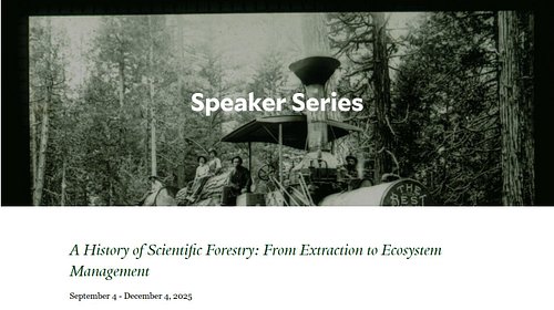Introducing a new webinar series from @yaleforests:

 A History of Scientific Forestry: From Extraction to Ecosystem Manageme...