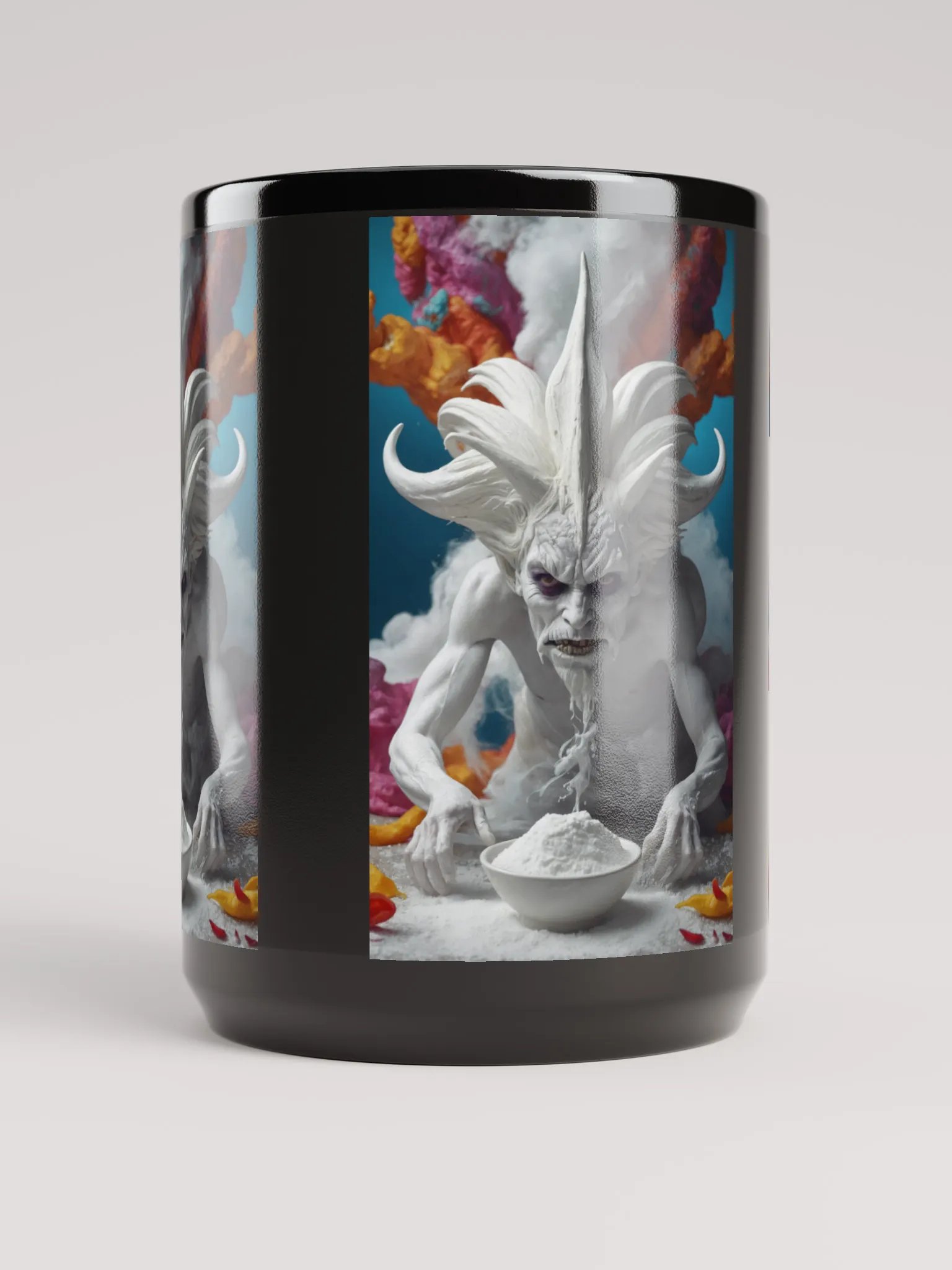 Surreal Creature Black Glossy Mug product image (5)