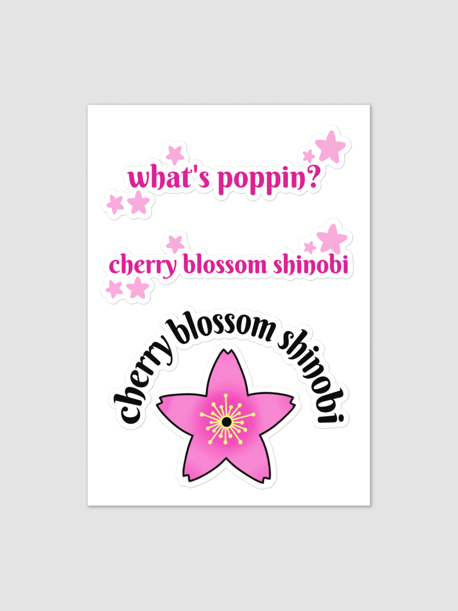[CherryBlossomShinobi] Kiss Cut Sticker Sheet Generic Kiss Cut Sticker Sheet product image (1)