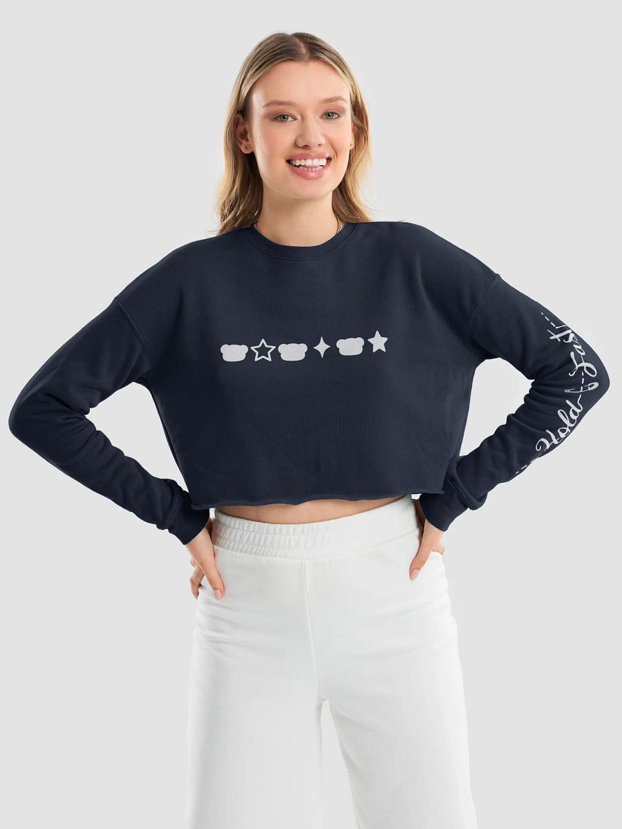 Hold fast and Bear Down Fleece Crop Sweatshirt product image (17)