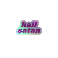 Hail Satan Holographic Sticker product image (1)