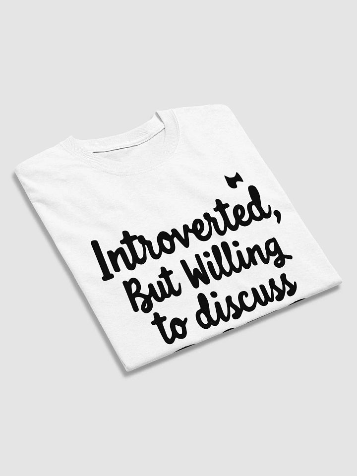 Introverted but Willing to Discuss Cats T-Shirt product image (2)