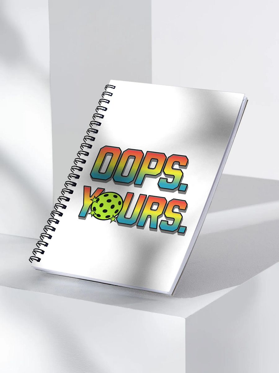 Oops Yours Pickleball Galactic Spiral Notebook product image (3)