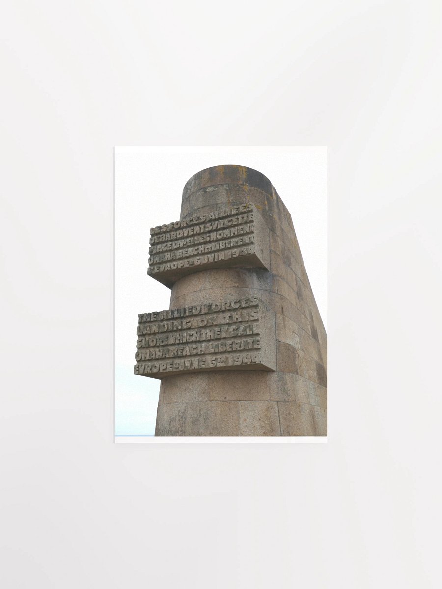 Normandy - Omaha Beach D-Day Monument - Print/Poster product image (1)