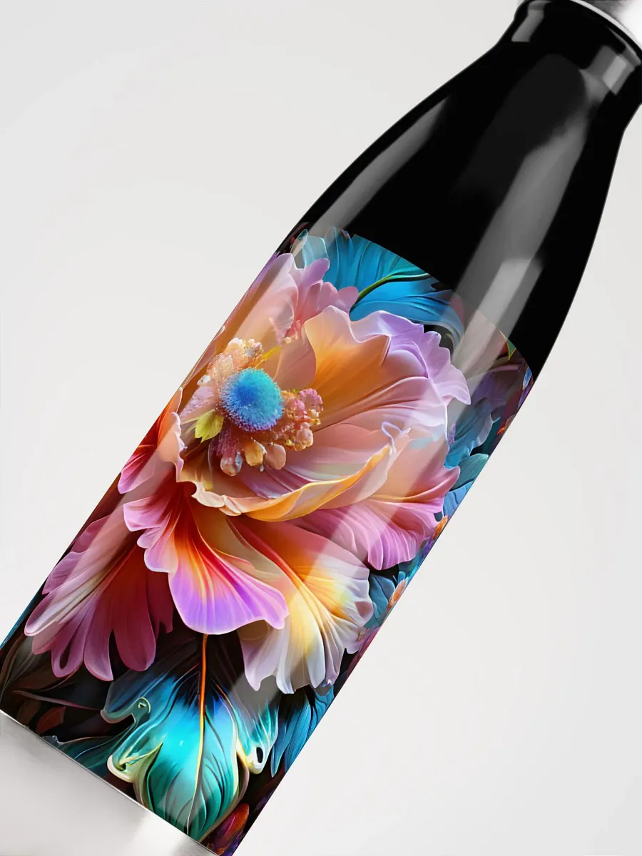 Iridescent Flowers Stainless Steel Water Bottle product image (10)