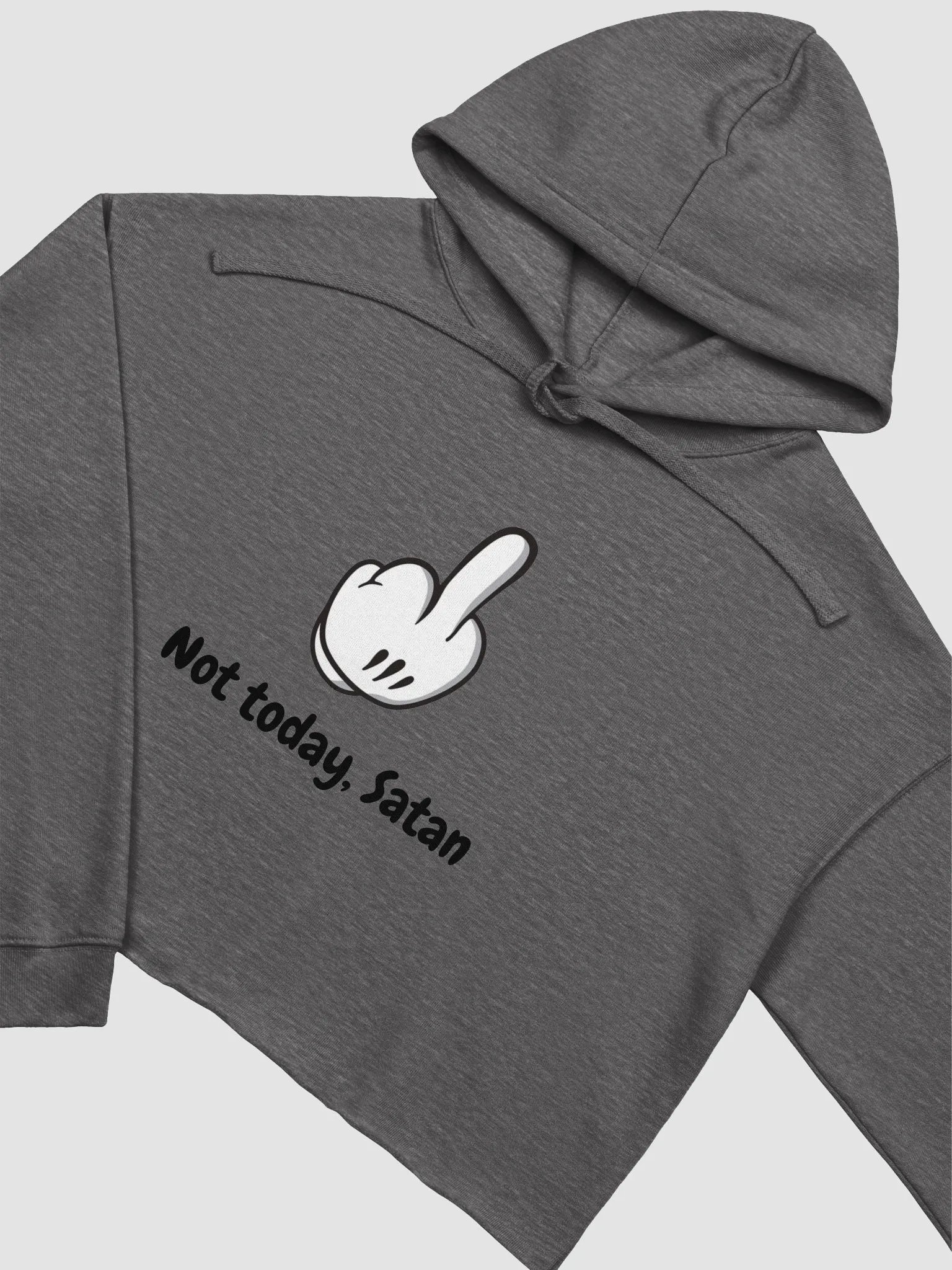 Middle Figure Gesture Cartoon Crop Hoodie product image (18)
