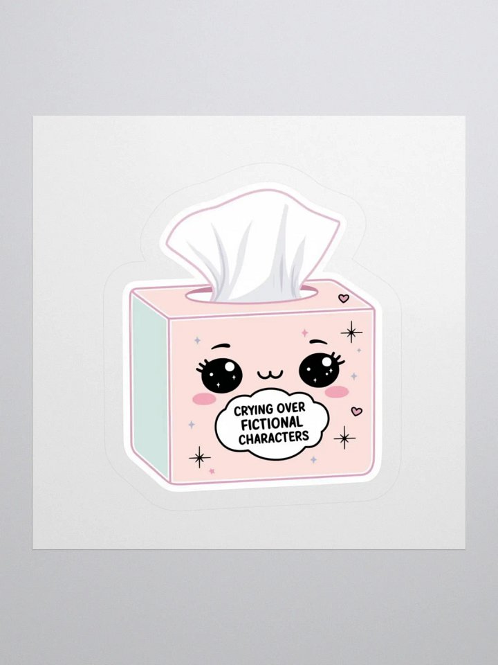 Crying Over Fictional Characters Sticker product image (2)