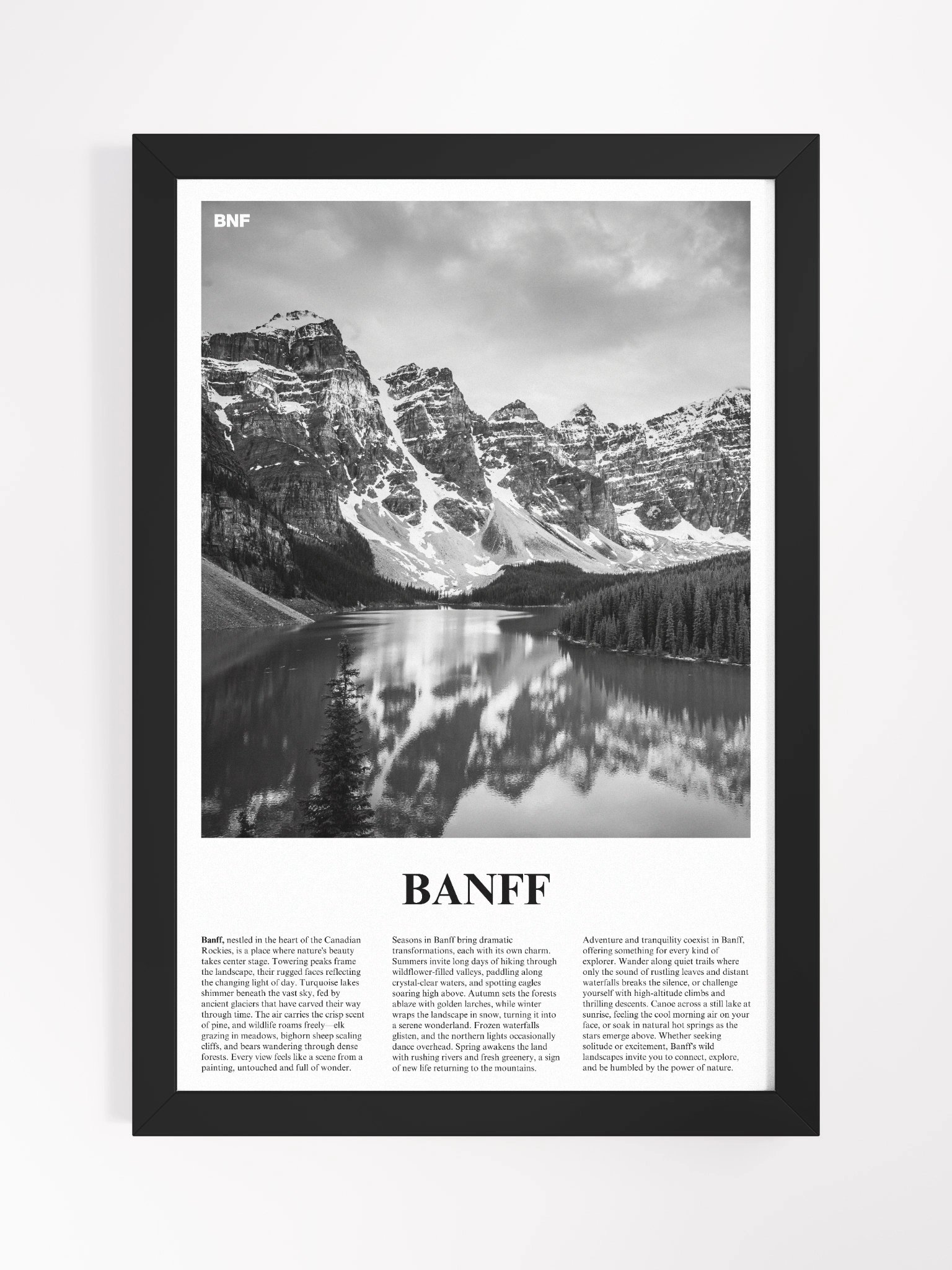 Banff 01 Newspaper Poster | Framed product image (5)