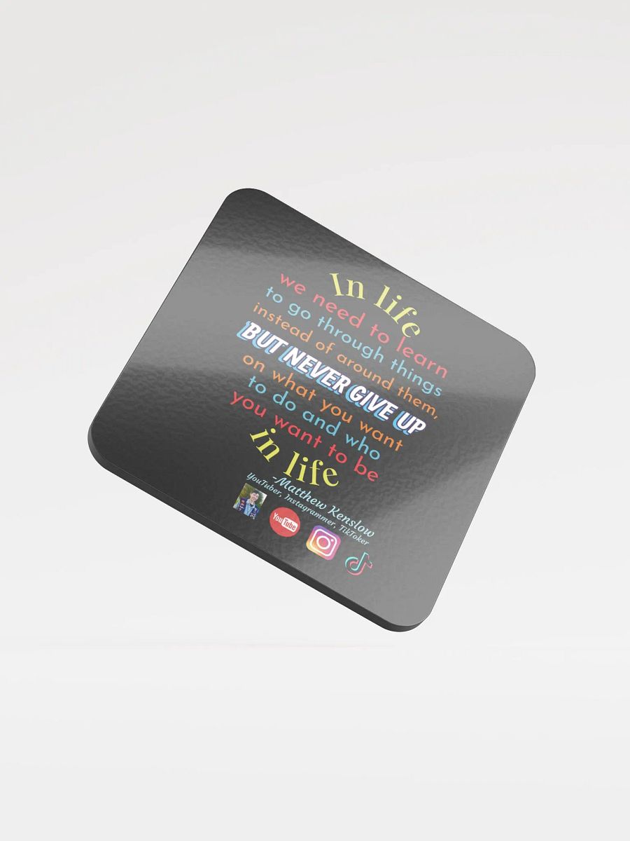 Glossed Cork Coaster [Quote 7] product image (1)