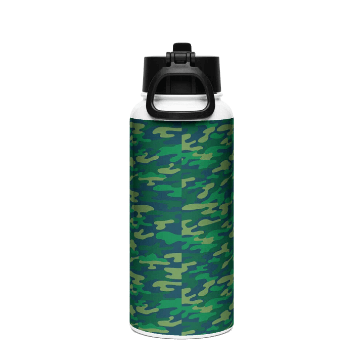 Rafale Fighter Jets Camo Stainless Steel Bottle product image (2)