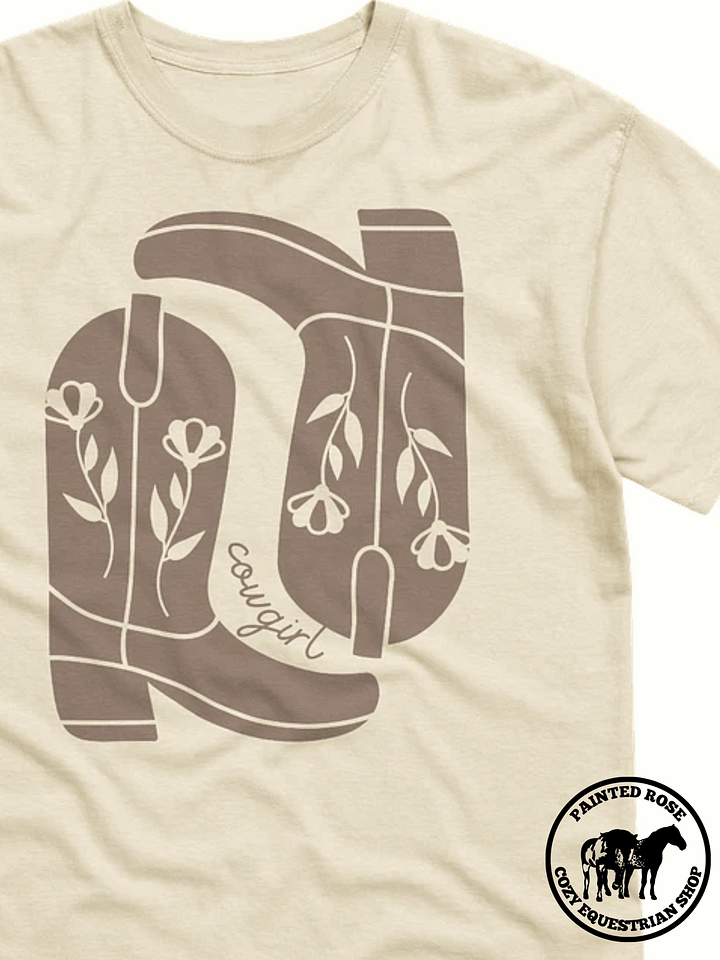 Floral Cowgirl Boots Tee product image (1)