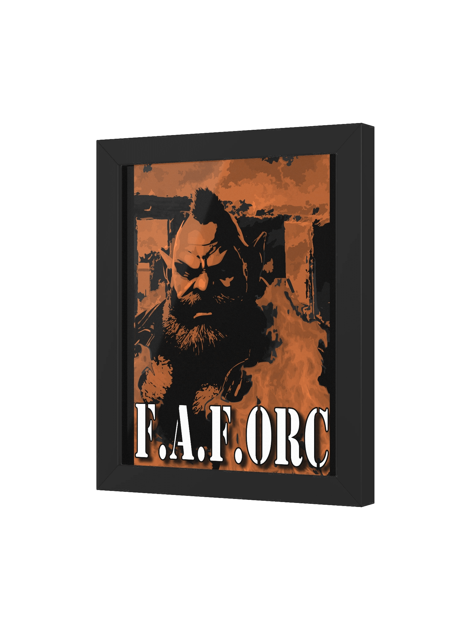 F.A.F. ORC - Fiery Stylized Framed Poster product image (12)