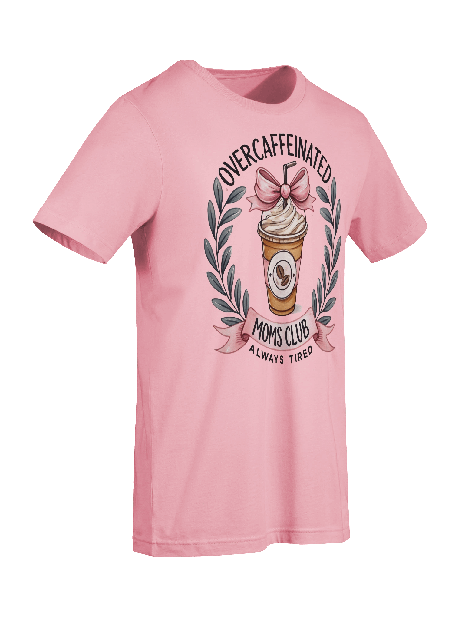 'Overcaffeinated Mom's Club' T-Shirt product image (9)
