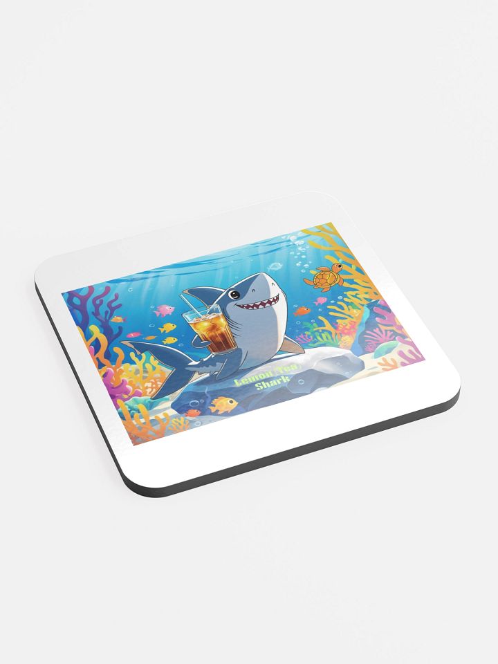 Lemon "Tea" Shark Cork Coaster product image (2)