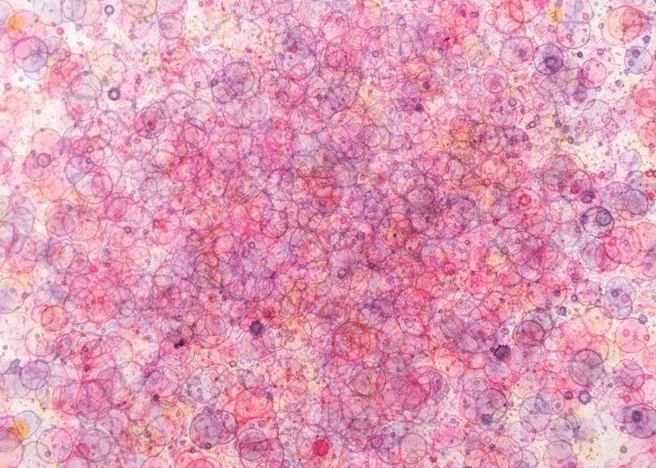 5x7 Print Pink Small Bubbles product image (1)