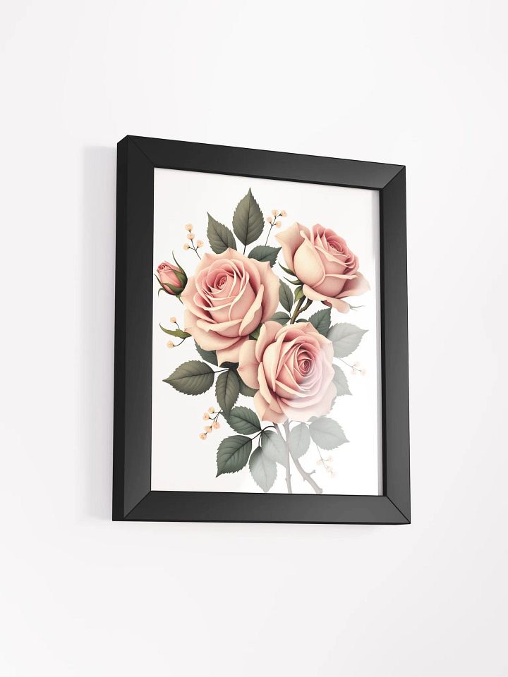 Elegant Pink Roses Framed Poster - A Timeless Addition to Home Decor product image (22)