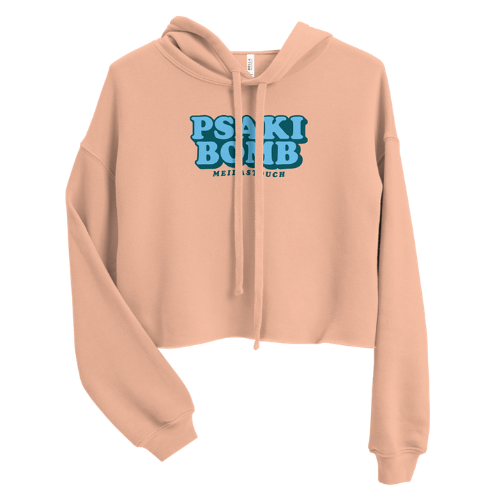 Blue PsakiBomb Women's Cropped Hoodie product image (9)