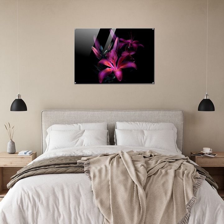 MAJESTIC FLOWER GLOSSY ACRYLIC PRINT product image (2)