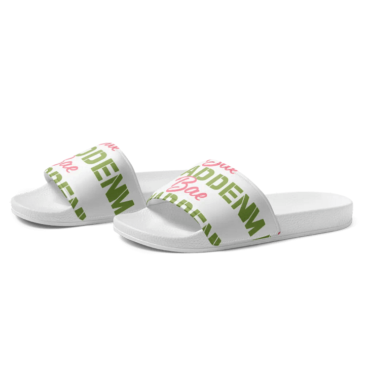 MaddenBae Womens Signature Slides White product image (2)