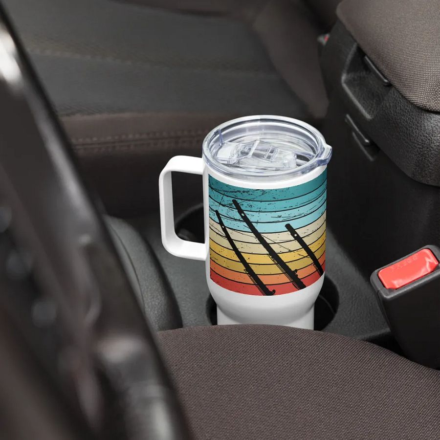 Abstract Flute Stainless Steel Travel Mug - C Flute product image (8)