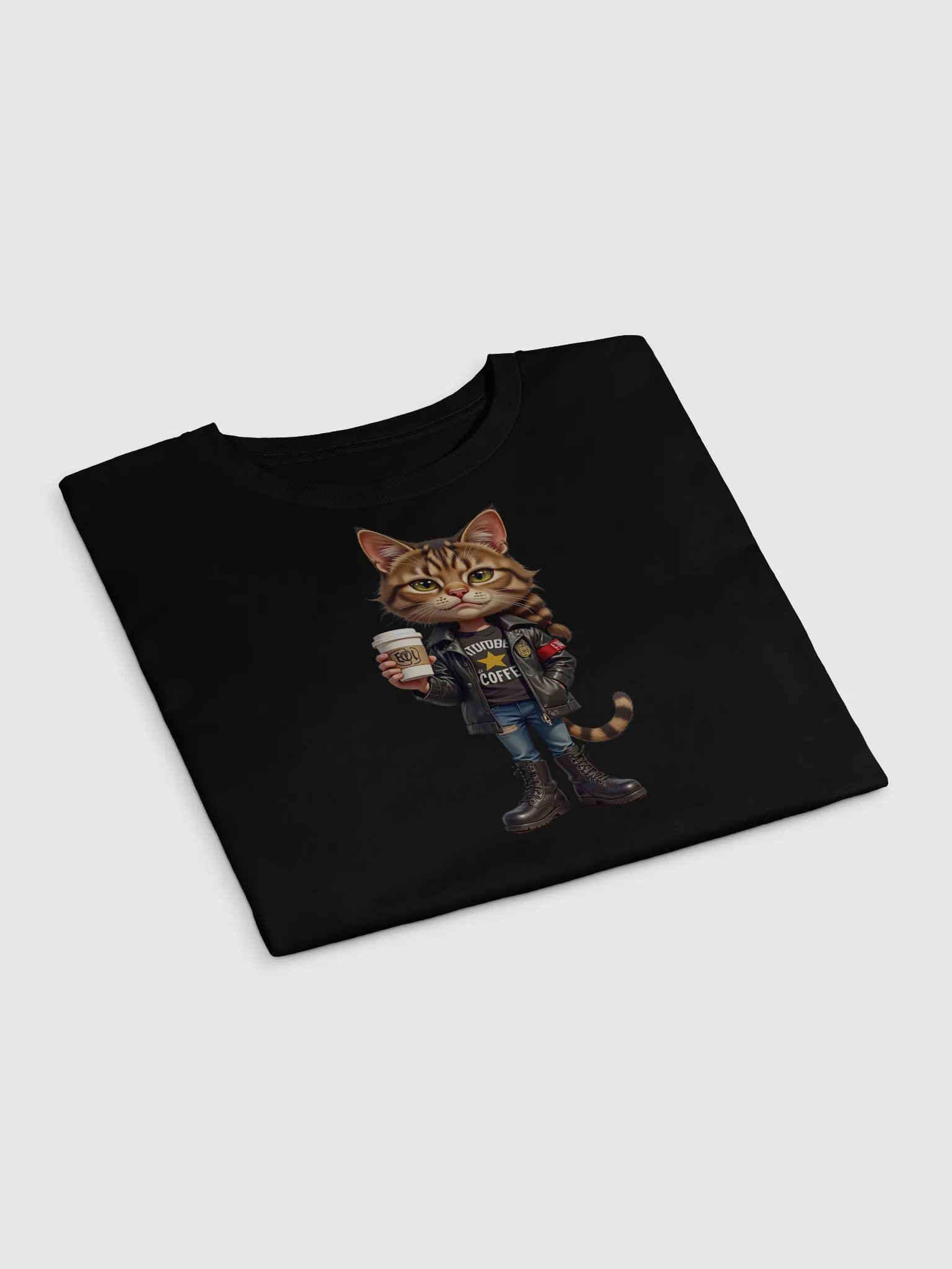 Confident Coffee Cat Women's Crop Top product image (19)