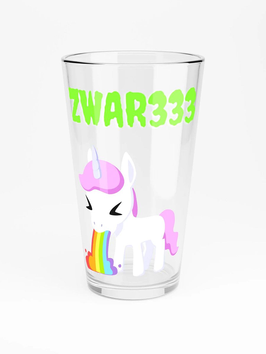 Puking Unicorn Pint Glass product image (3)