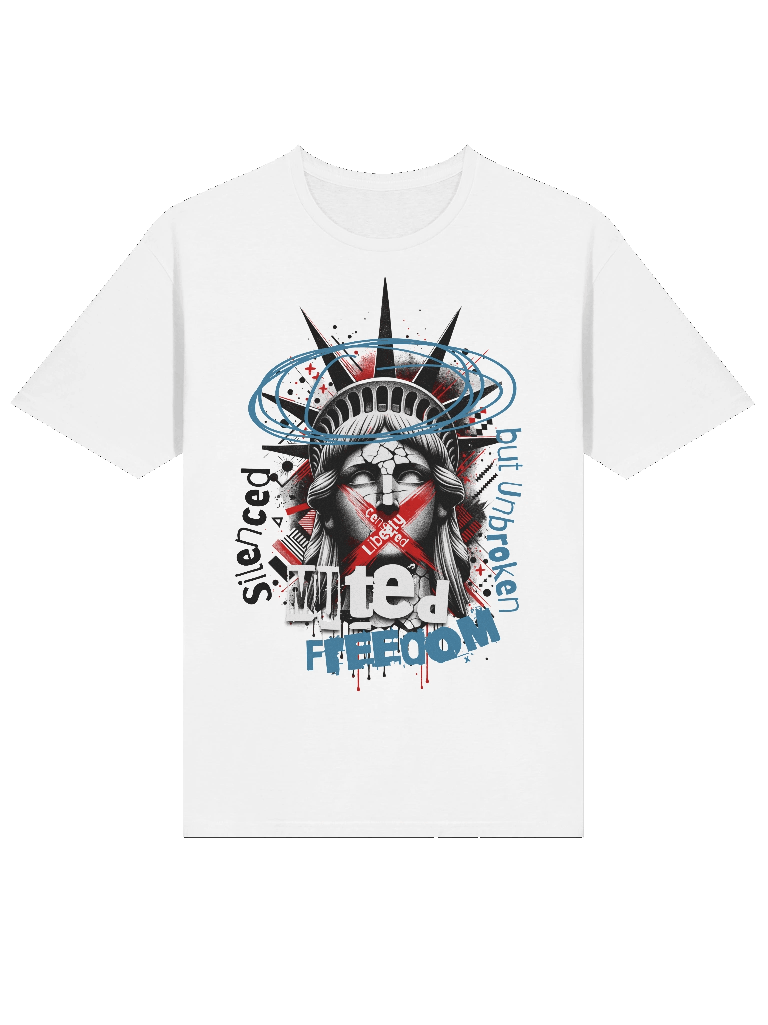 Muted Freedom | Unisex Softstyle T-Shirt by Gildan product image (4)