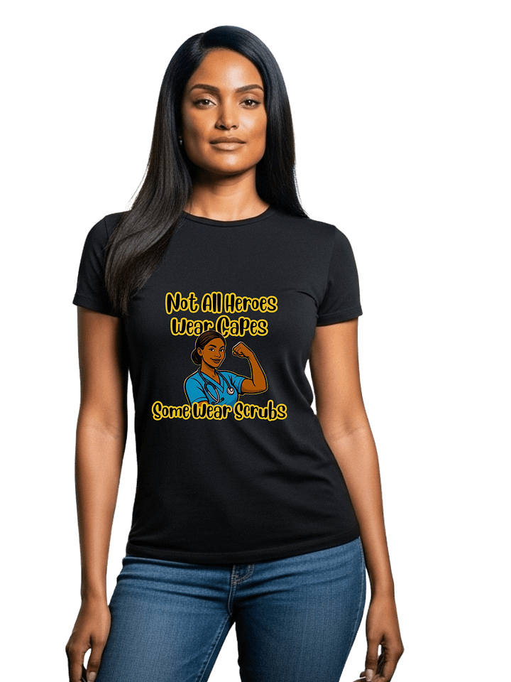 Not All Heroes Wear Capes Some Wear Scrubs T-Shirt – Nurse, Doctor & Healthcare Worker Appreciation Tee product image (1)