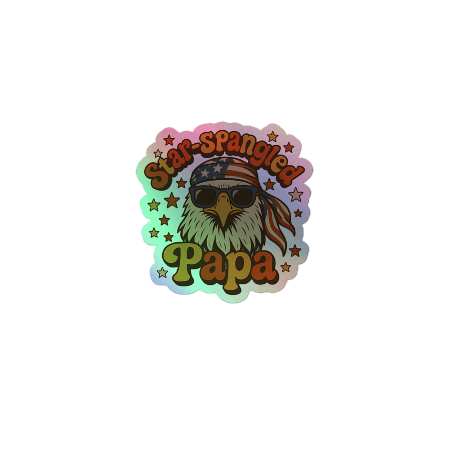 Star-Spangled Papa Eagle Sticker Set product image (1)
