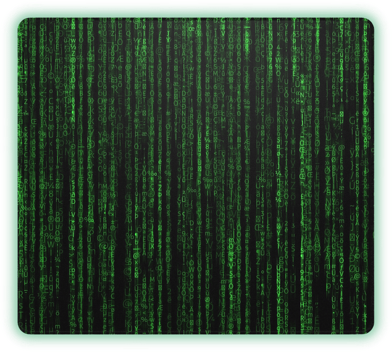 Matrix-Inspired Gaming Mouse Pad
