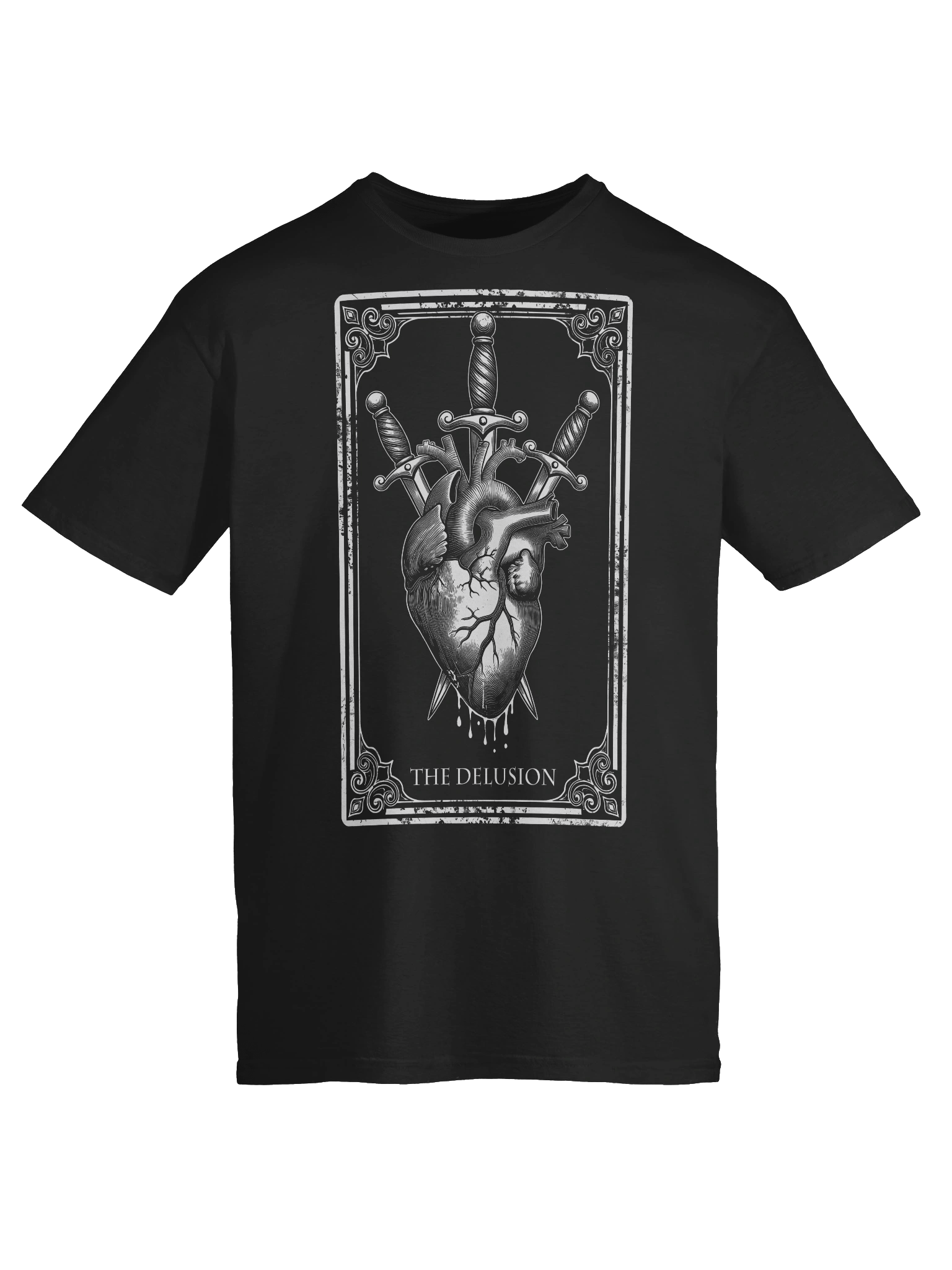 The Delusion Tarot Card Three of Swords Gothic Grunge Streetwear T-Shirt product image (70)