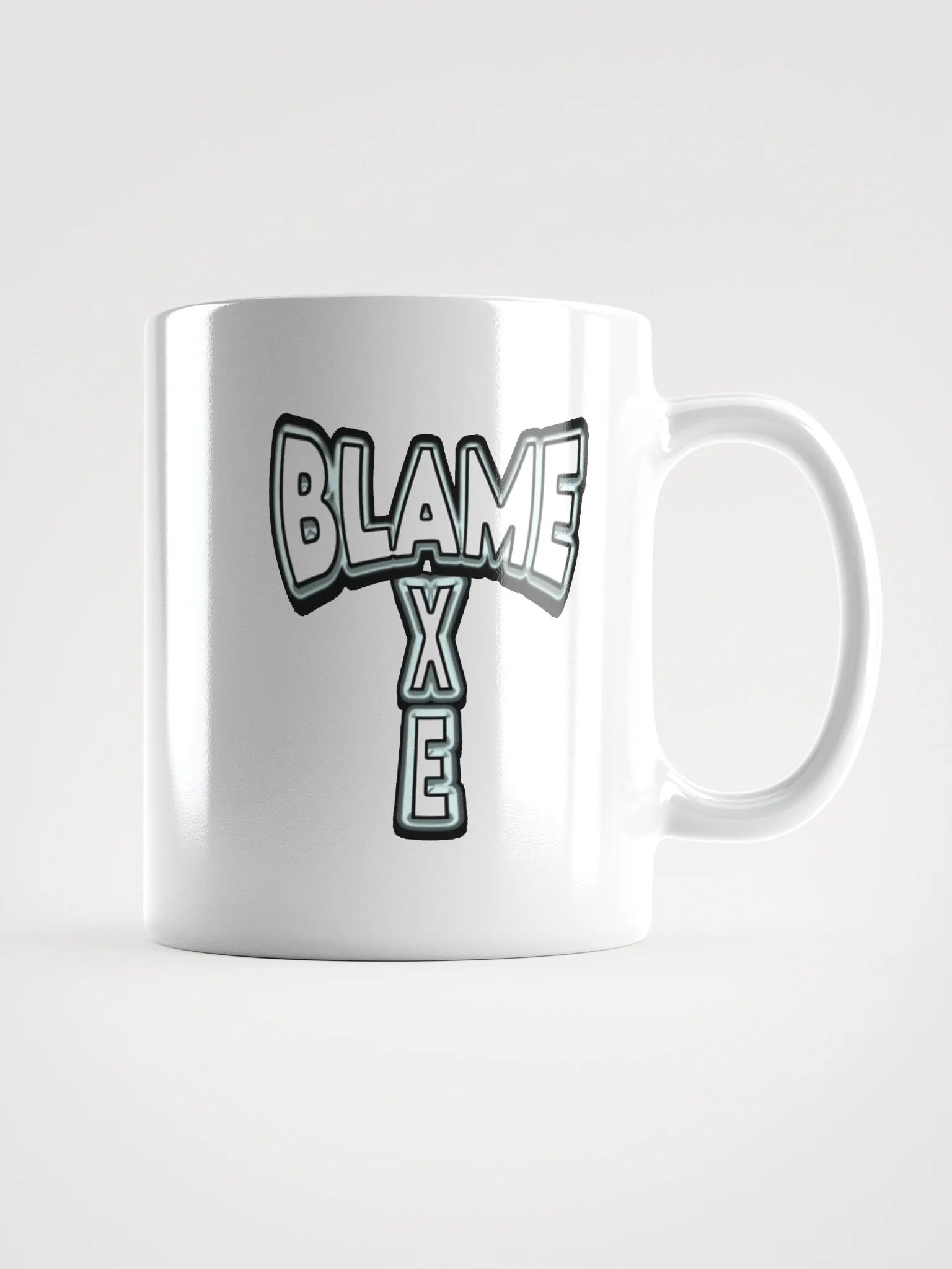 Blame Axe Mug White w/white letters product image (2)