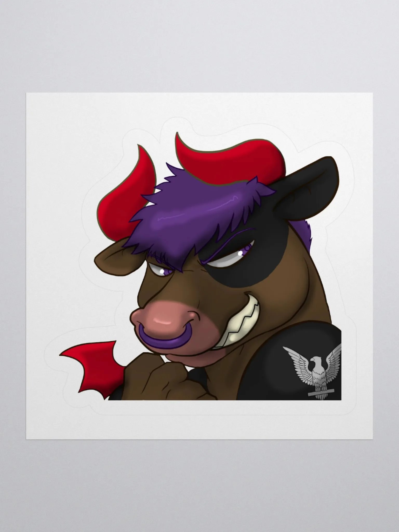 Yuuma Devil Emote Sticker product image (1)