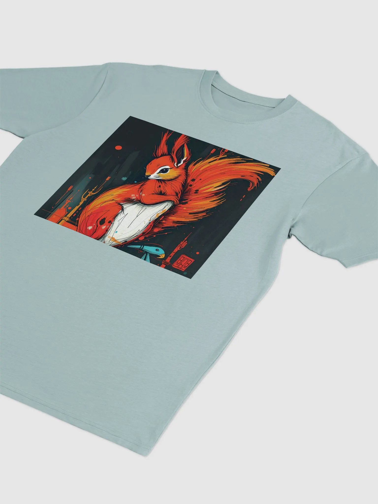 Fiery Squirrel 100% Preshrunk cotton Tee product image (3)