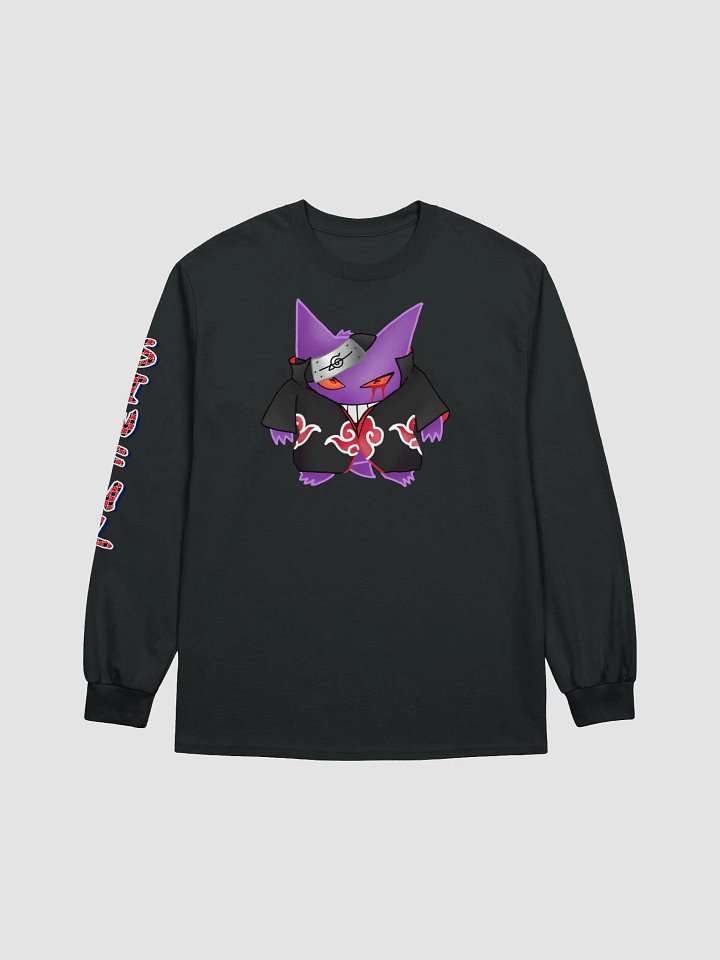 Gengar X Itachi (Akatsuki) Gildan Ultra Cotton Long Sleeve T-Shirt product image (1)