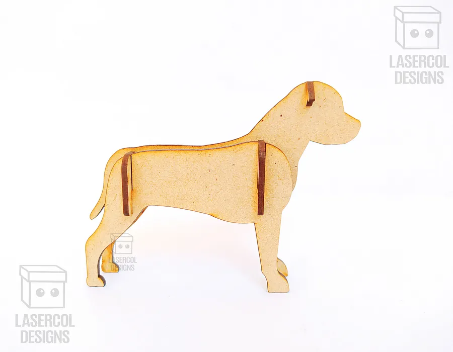 Dogs 3d Puzzle (3 Sizes) Set 4 - Laser Cut Files product image (7)