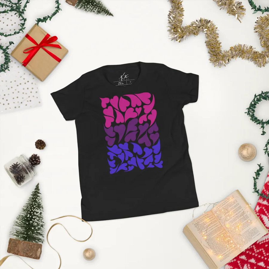 Nestled PRIDE Bisexual T-shirt (Youth) product image (9)