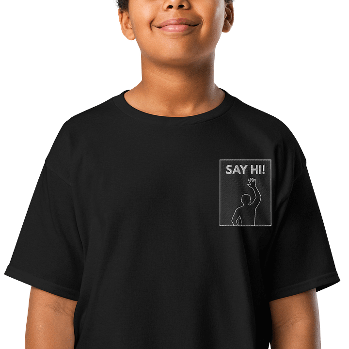 VIRAL Silhouette "Say Hi!" Youth Tee | Iconic Immersive Dance Workout Gildan Kids' Classic Shirt product image (7)