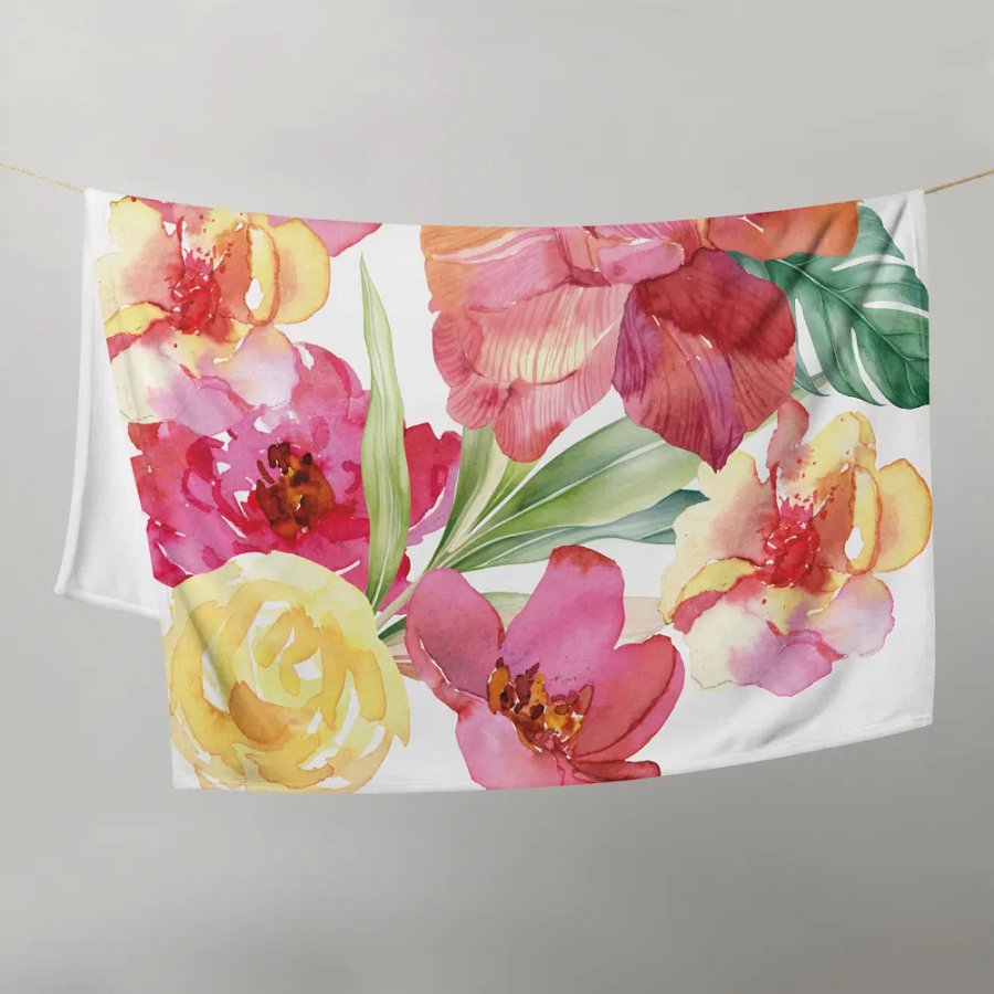 Blossom Burst Throw Blanket product image (21)