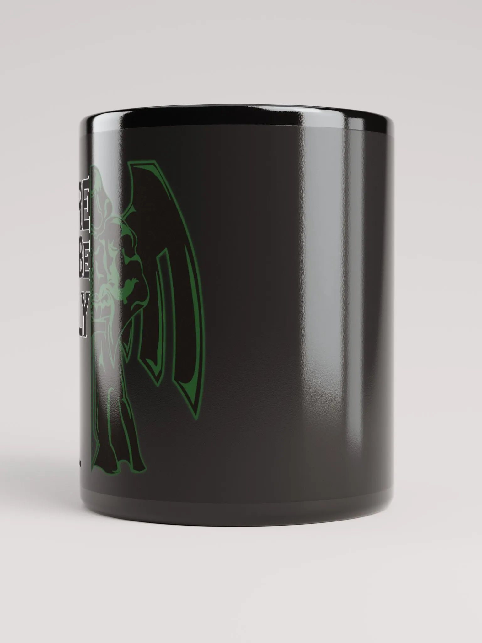 Highlander Roll1 Green Mug (Black) [R] product image (3)