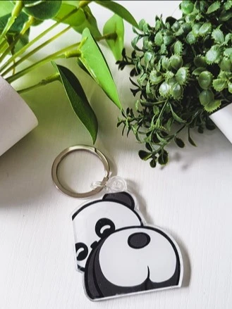 Panda Booty Acrylic Keychain product image (1)