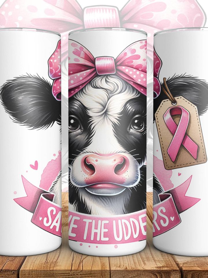 20 oz Save the Udders Skinny Tumbler product image (1)
